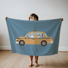 Car personalized blankets for kids and babies - Puppy Cab Co