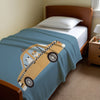 Car personalized blankets for kids and babies - Puppy Cab Co