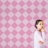 Geometric Themed Wallpaper - Harlequin Pink