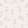 Bunny Peel and Stick Wallpaper or Traditional Wallpaper - Bunny Activities