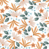 Flower Theme Wallpaper - Tangerine Petal Play