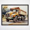 Construction Wall Art for Nursery and Kids Rooms - Hefty Hauler