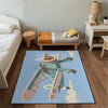 Nursery and Kids Airplane Rug - Propeller Pal