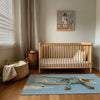 Nursery and Kids Airplane Rug - Propeller Pal