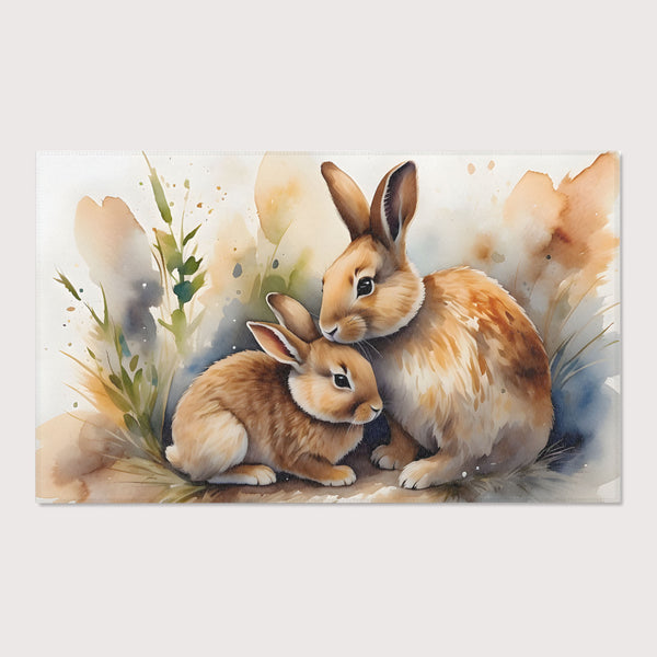 Nursery and Kids Bunny Rug - Whisker Whispers