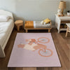 Bear Area Rug for Kids and Nursery Rooms - Teddy’s Tandem Trip