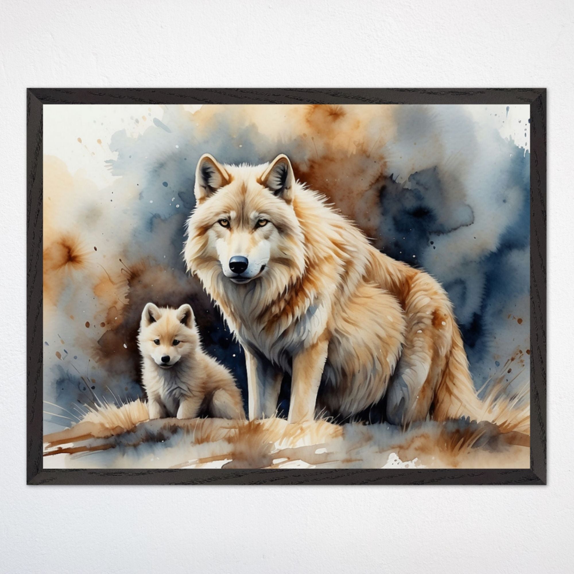 Wolf Wall Decor for Playroom and Kids Rooms - Winter Wolves