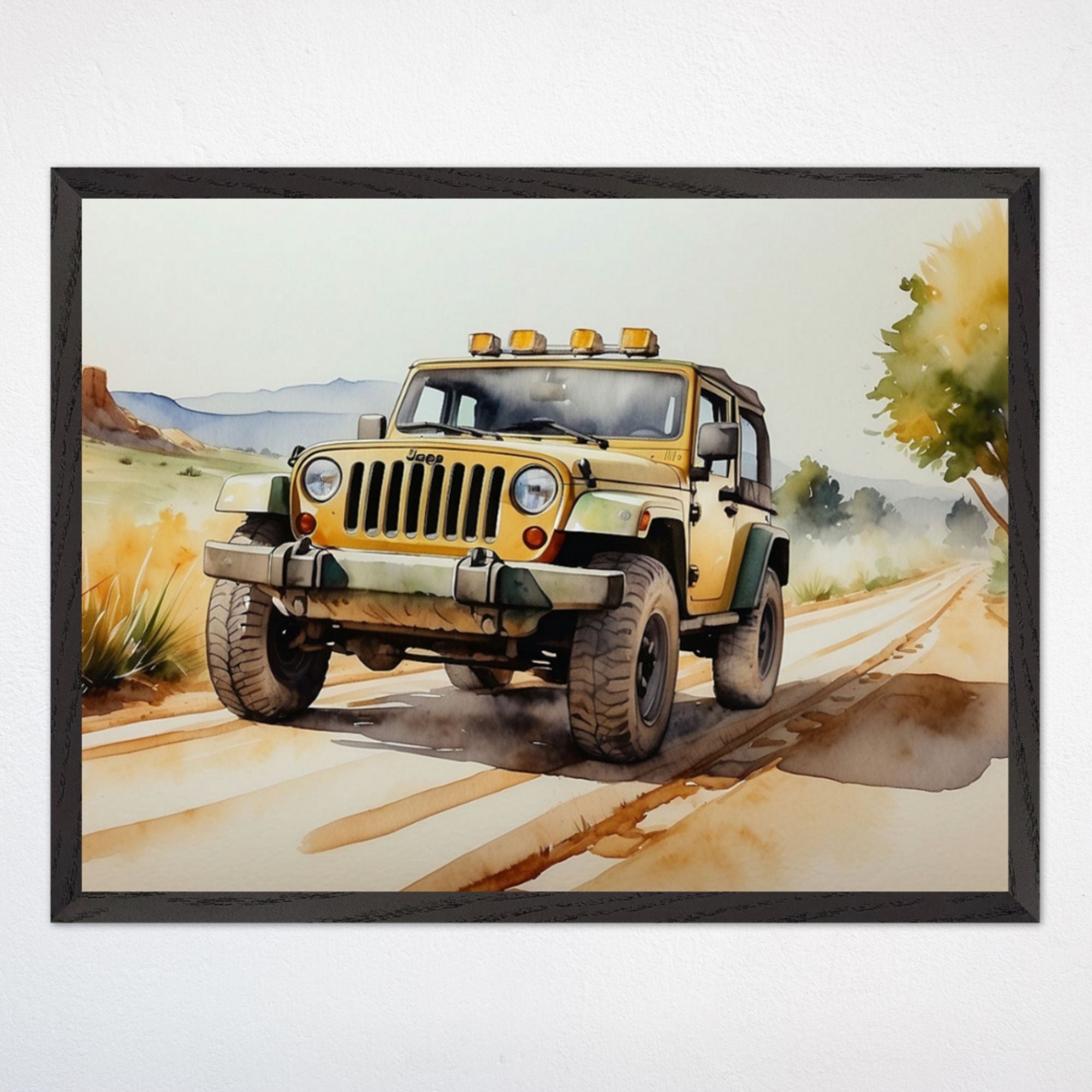 Car Wall Art for Kids and Nursery Rooms - Off-Road Rambler