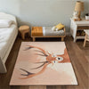 Deer Rug for Kids and Nursery Rooms - Antlered Beauty