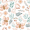 Traditional or Peel and Stick Flower Wallpaper - Fluttering Flora