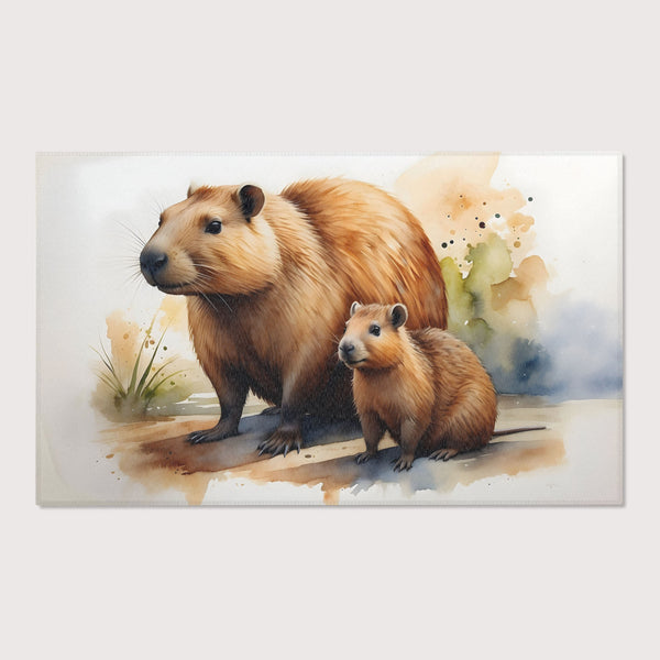 Capybara Rug for Nursery and Kids Rooms - Cappy Crew