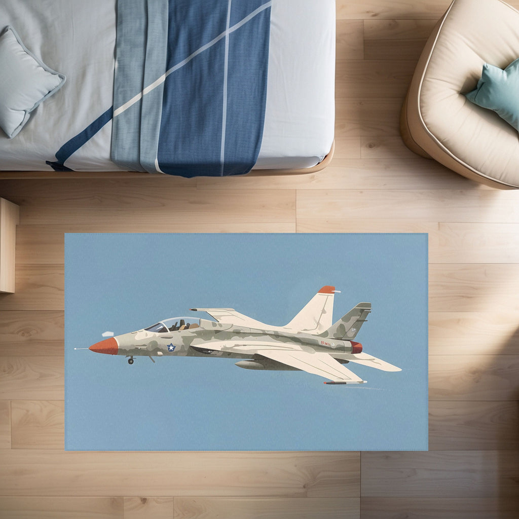 Nursery and Kids Airplane Area Rug - Sky Speedster