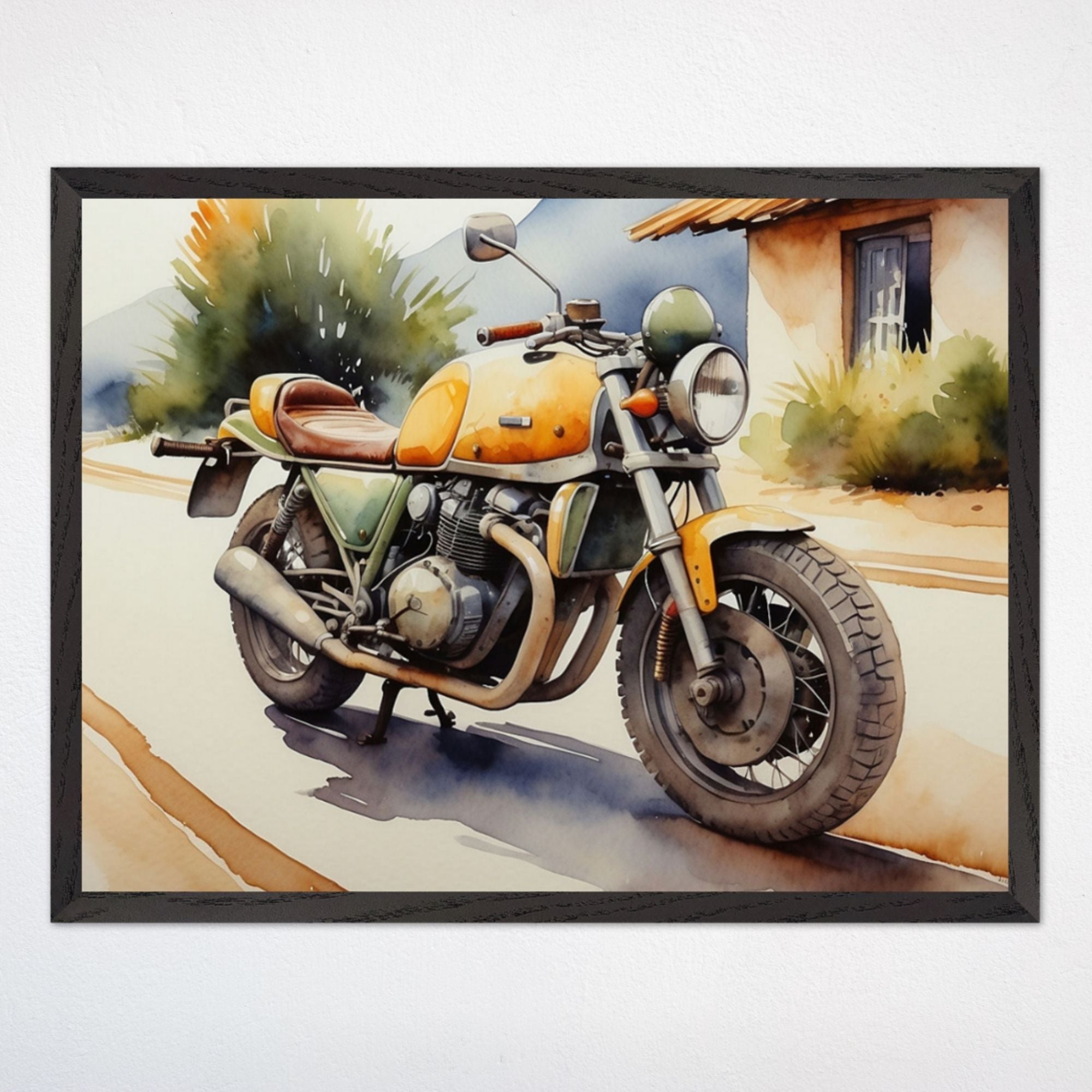 Motorcycle Wall Art for Kids and BabyRooms - Cruiser Classic