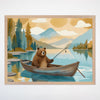 Bear Wall Art for Kids and Baby Rooms - Paws and Oars