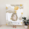 Hedgehog Personalized Blanket for Babies and Kids