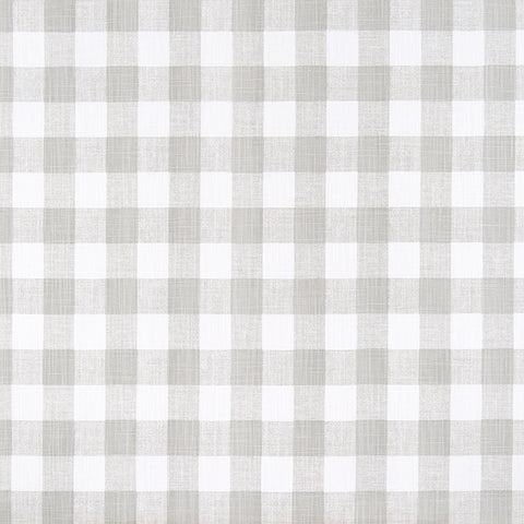 Buffalo Plaid French Grey Slub Canvas