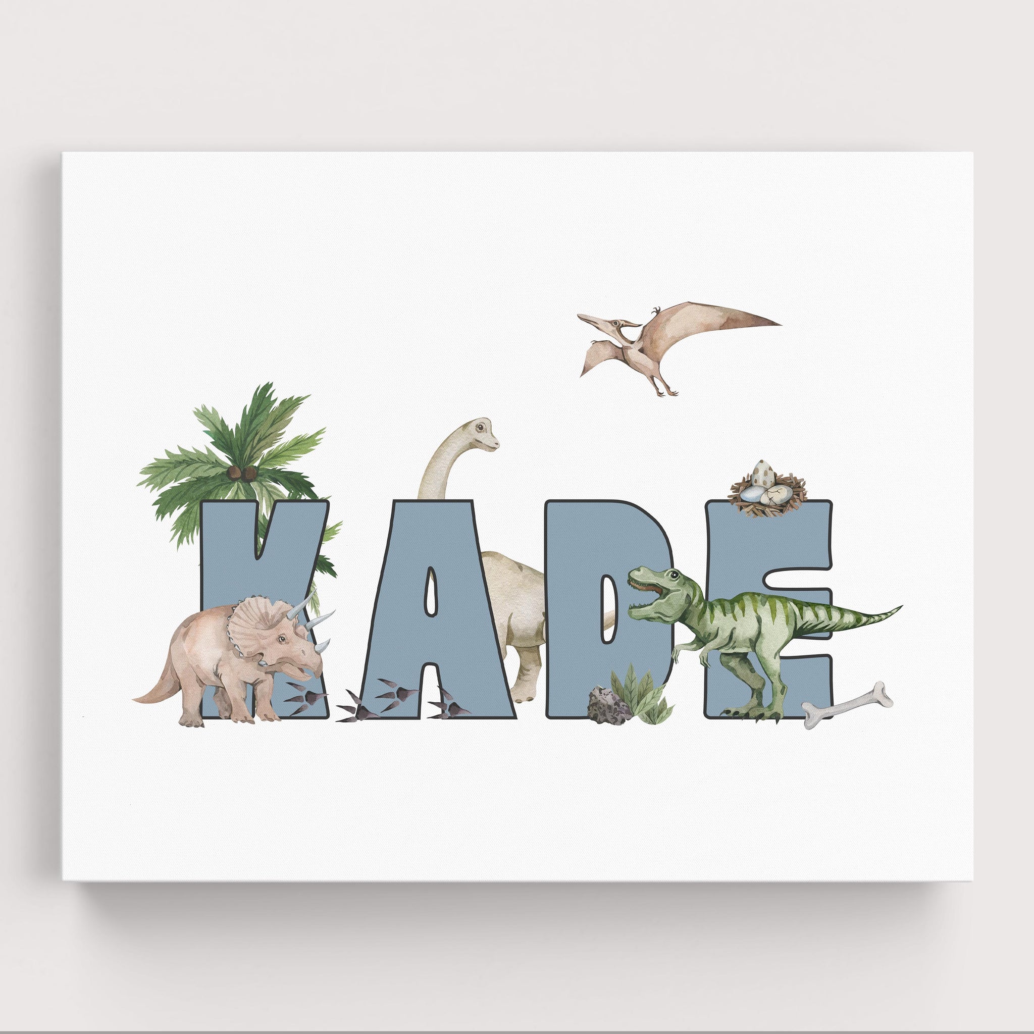 Personalized Dinosaur Wall Art