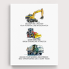 Positive Affirmations Construction Truck Wall Art