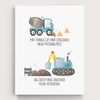 Positive Affirmations Construction Truck Wall Art