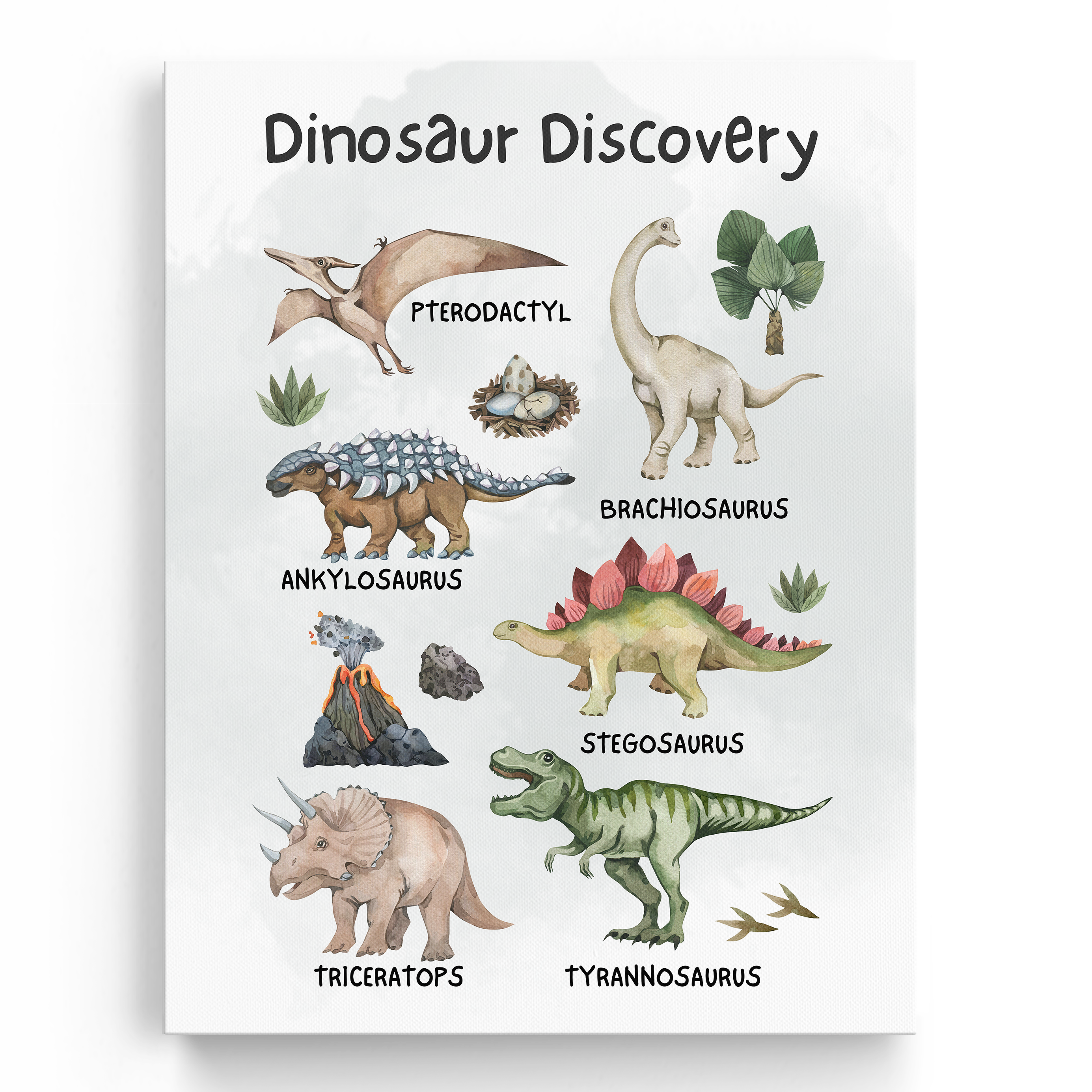 Educational Dinosaur Wall Art