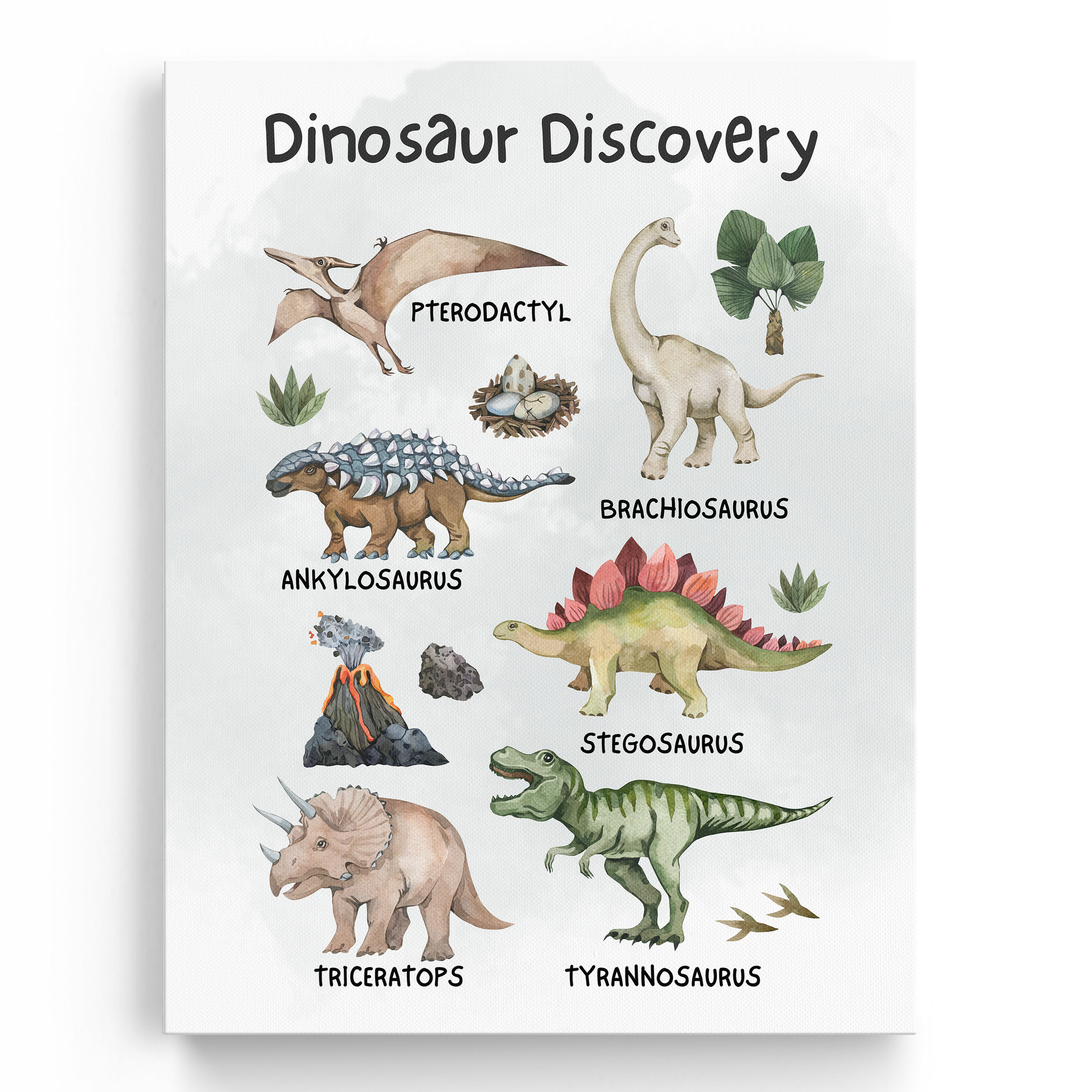 Educational Dinosaur Wall Art