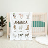 Farm Personalized Blanket for Babies and Kids