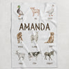 Farm Personalized Blanket for Babies and Kids