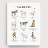 Positive Affirmations Farm Animals Wall Art