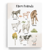 Educational Farm Animals Wall Art