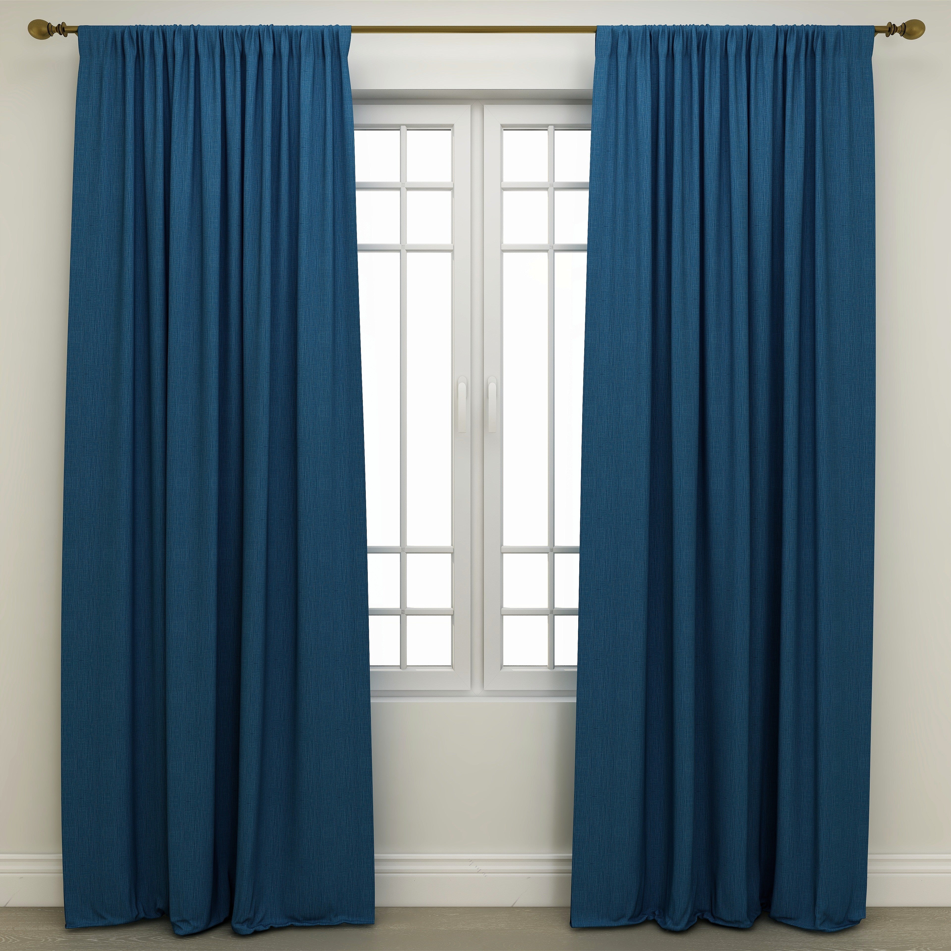 Faulkner Navy Kids Curtains