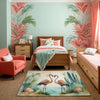 Flamingo Rug for Kids and Nursery Rooms - Flamingo Serenade