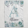 Floral Personalized Blanket for Babies and Kids