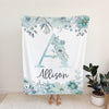 Floral Personalized Blanket for Babies and Kids