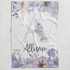 Floral Personalized Blanket for Babies and Kids