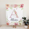 Floral Personalized Blanket for Babies and Kids