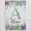 Floral Personalized Blanket for Babies and Kids