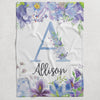 Flowers Personalized Blanket for Babies and Kids