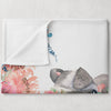 Floral Personalized Blanket for Babies and Kids