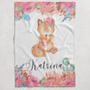 Flower Personalized Blanket for Babies and Kids