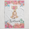 Flower Personalized Blanket for Babies and Kids