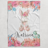 Flower Personalized Blanket for Babies and Kids