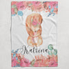 Flower Personalized Blanket for Babies and Kids