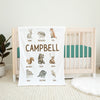 Woodland Personalized Blanket for Babies and Kids