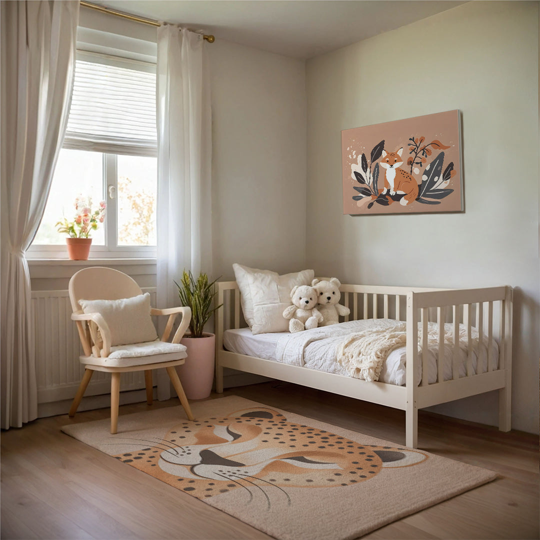 Fox Wall Art for Kids and Nursery Rooms - Fox in Bloom