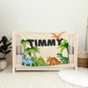 Dinosaur Personalized Blanket for Babies and Kids