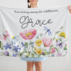 Flowers Personalized Blanket for Babies and Kids