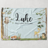 Woodland Personalized Blanket for Babies and Kids