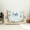 Woodland Personalized Blanket for Babies and Kids