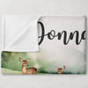 Woodland Personalized Blanket for Babies and Kids