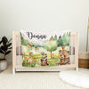 Woodland Personalized Blanket for Babies and Kids